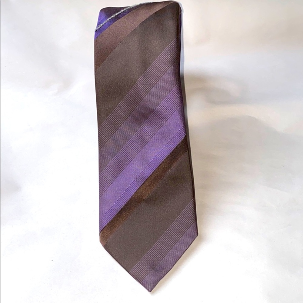 Gianfranco Ferre'-Brown/Purple Tie